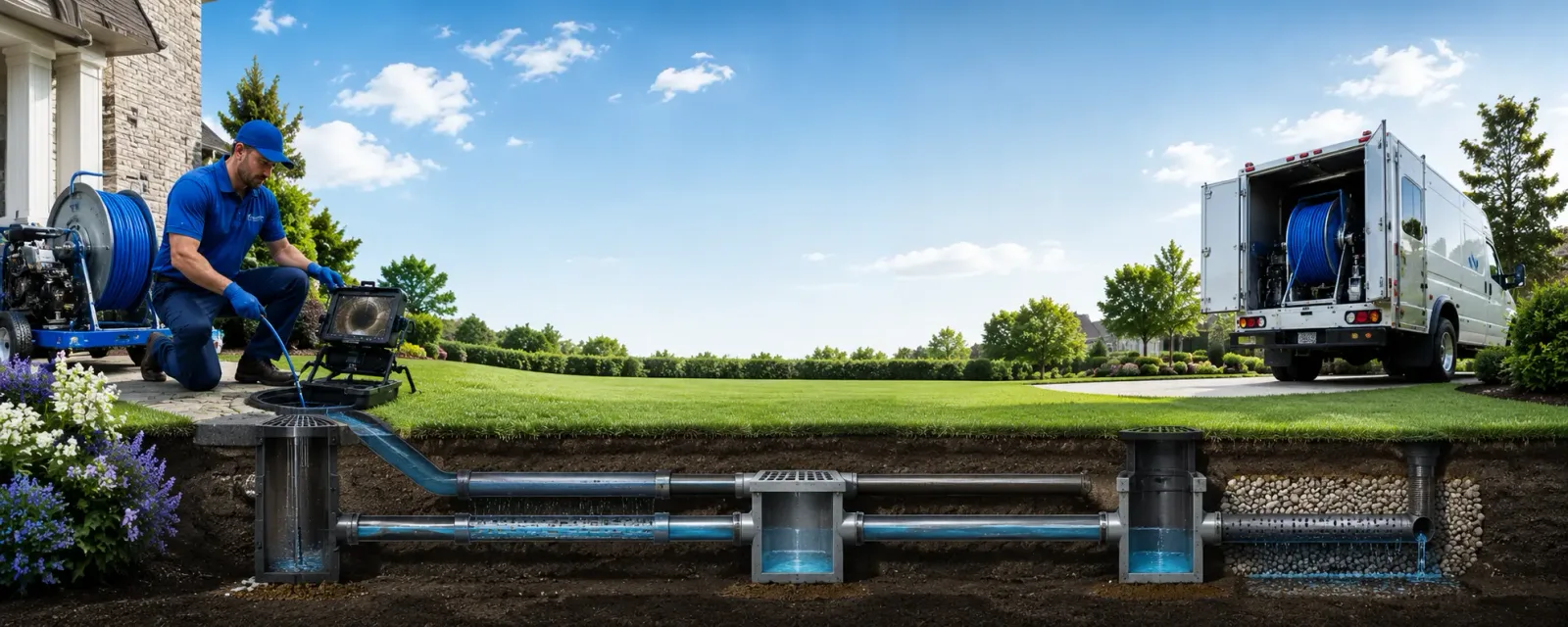 Outdoor drain cleaning information for Jones, MI