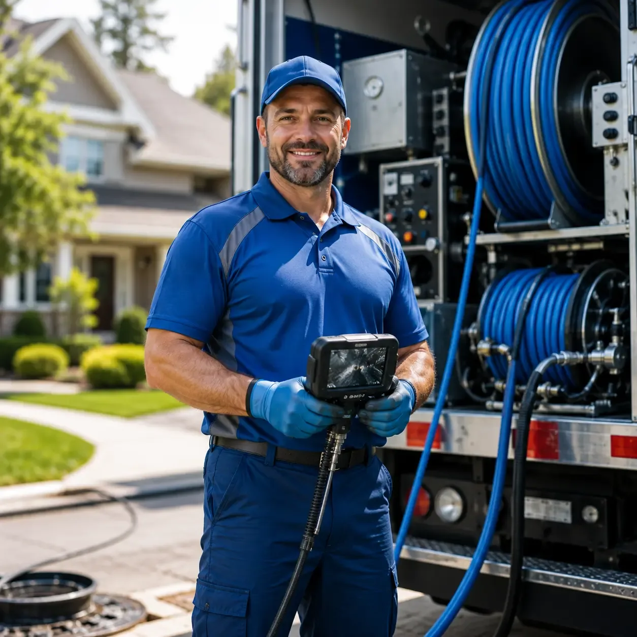 Local outdoor drain cleaning specialists in Jones, MI